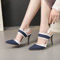 Jeans-cut Pointed Toe Heels