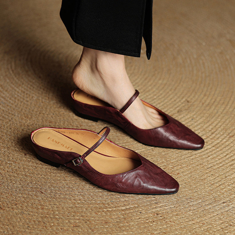 Slip-On Sandals with a Single Strap