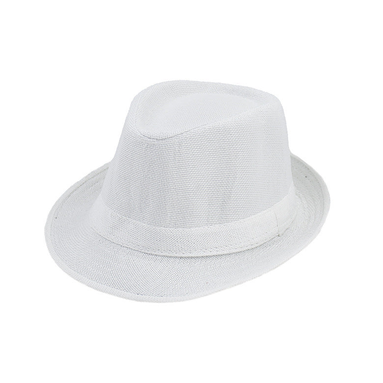 Summer Jazz Linen Straw Hat