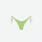 Print Pleated Bikini Swimsuit