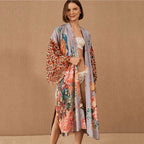 Peacock Print Bikini Cover-up