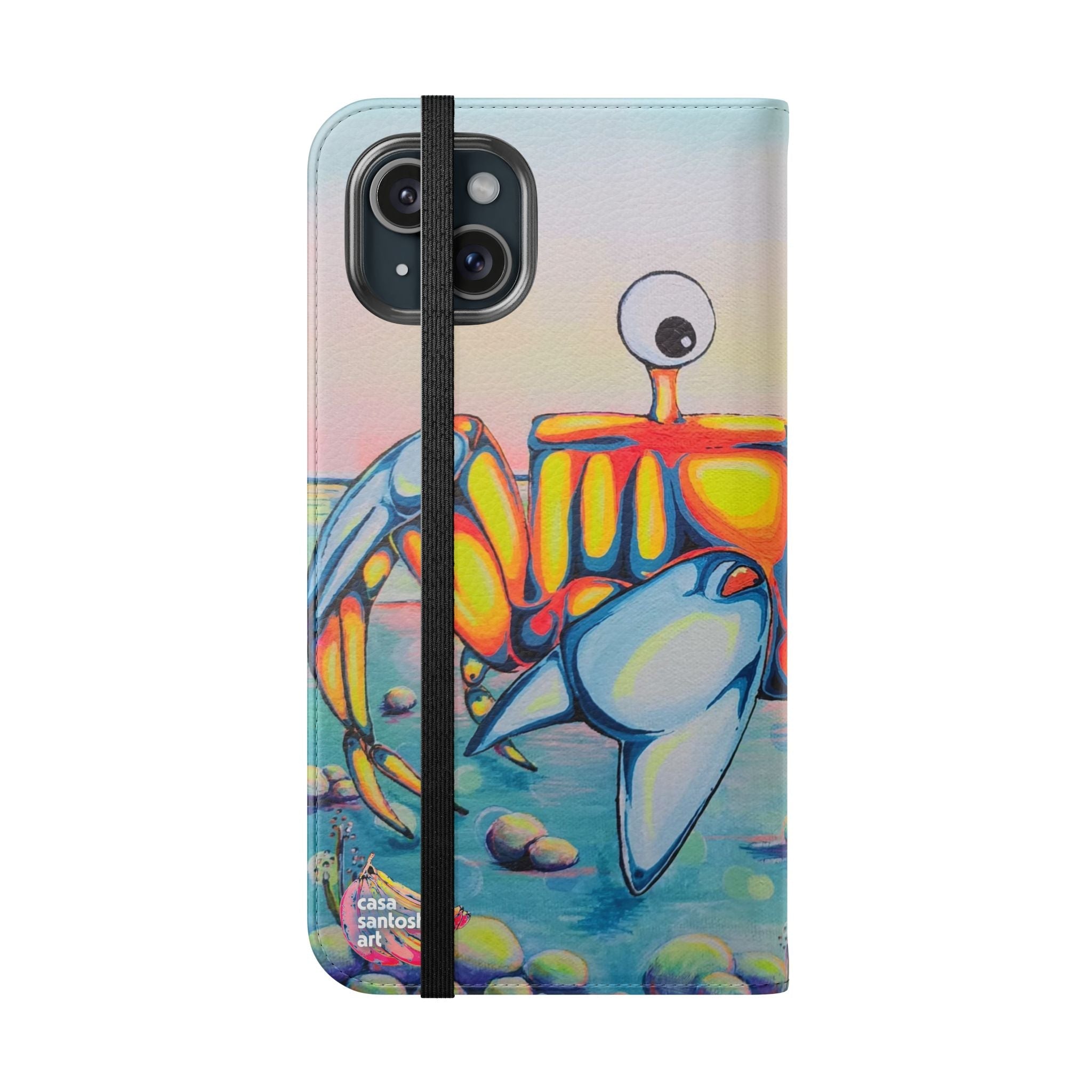 Cyclops Crab Flip Phone Case – Wallet Cover with Card Slots