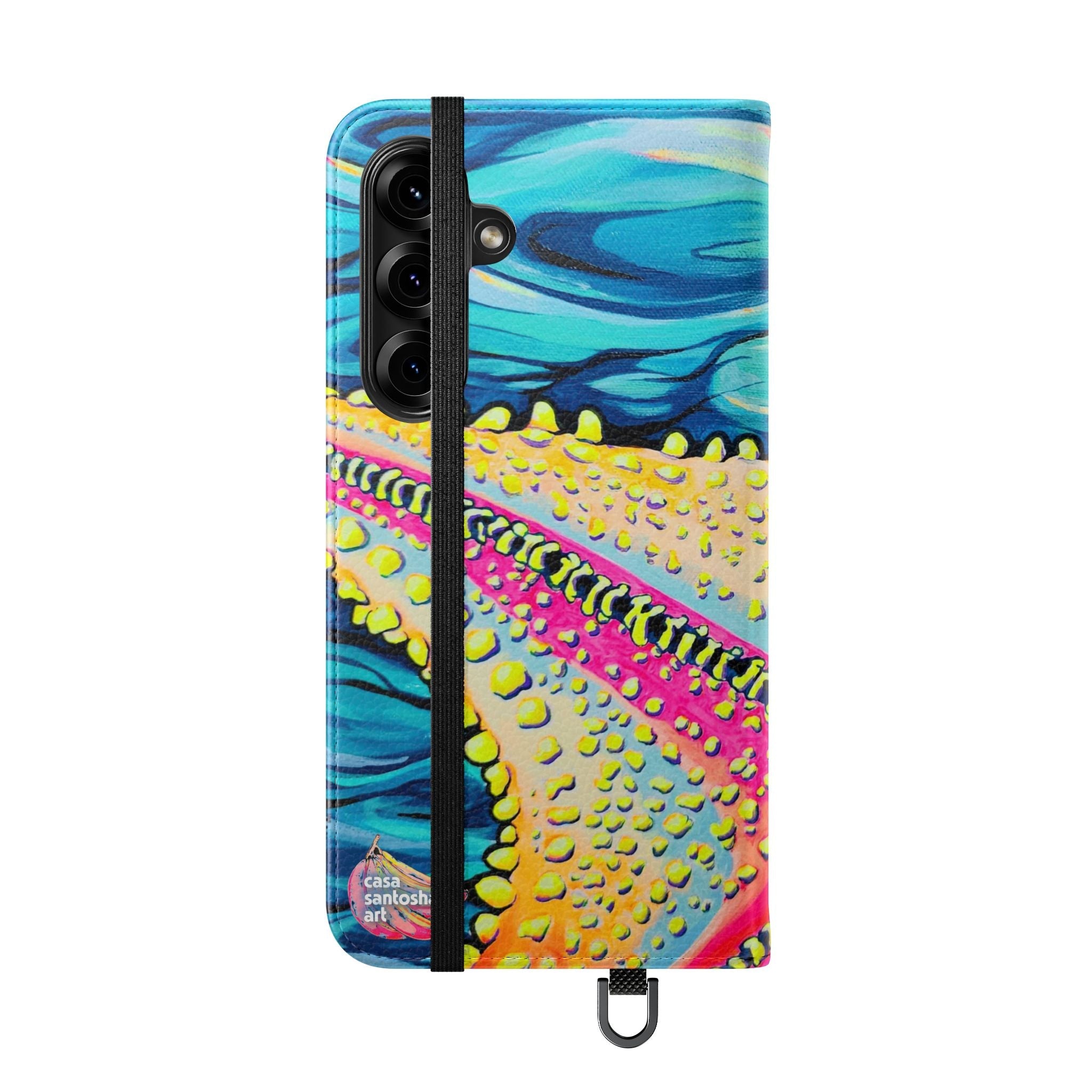 Starfish Beach Bocas Flip Phone Case – Wallet Cover with Card Slots