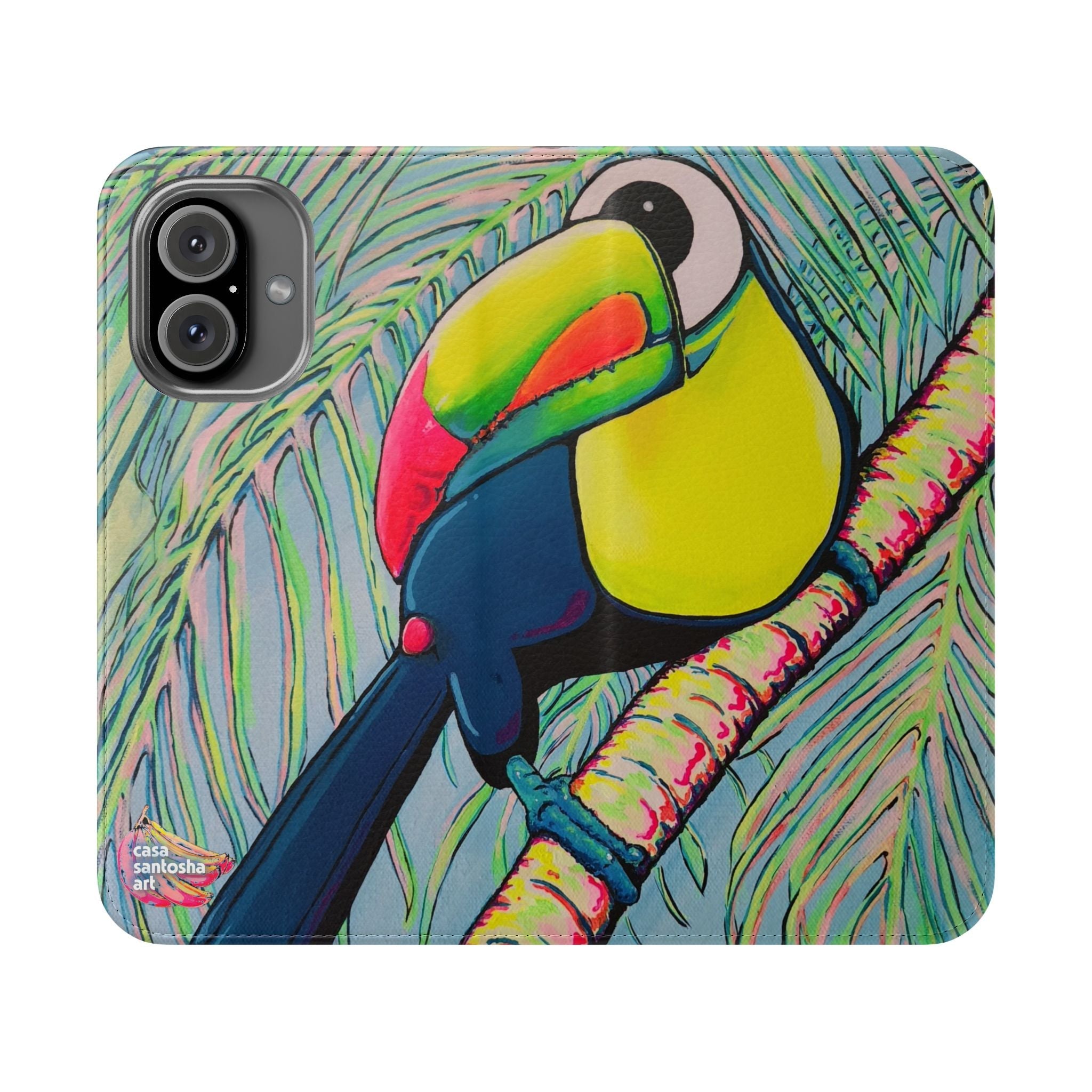 Cyclops Toucan Flip Phone Case – Wallet Cover with Card Slots