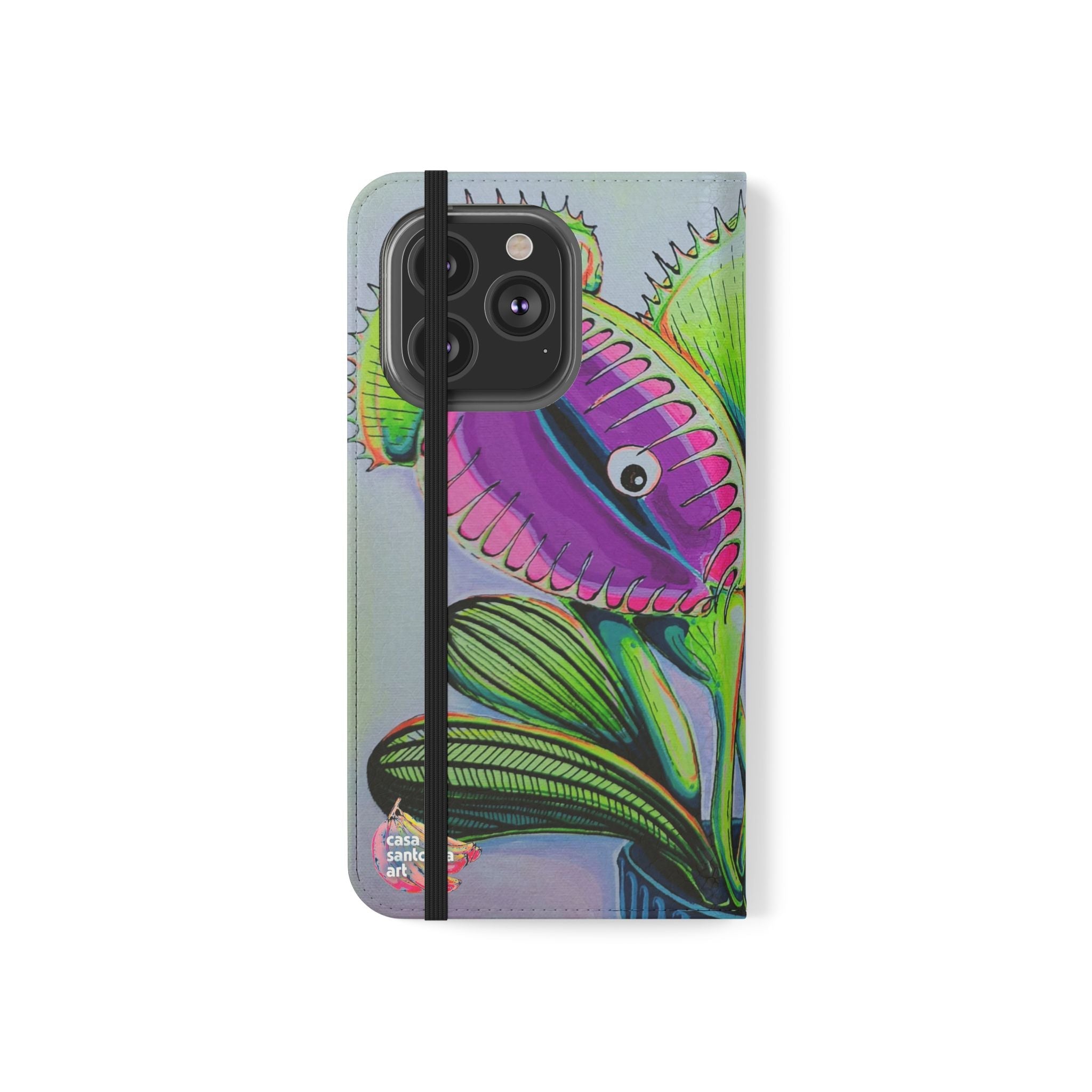 Cyclops Venus Fly Trap Flip Phone Case – Wallet Cover with Card Slots
