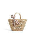 Star Woven Straw Beach Bag