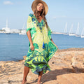 Flower Printed Vacation Bikini Cover Up
