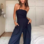 Tube Top Wide Leg Jumpsuit