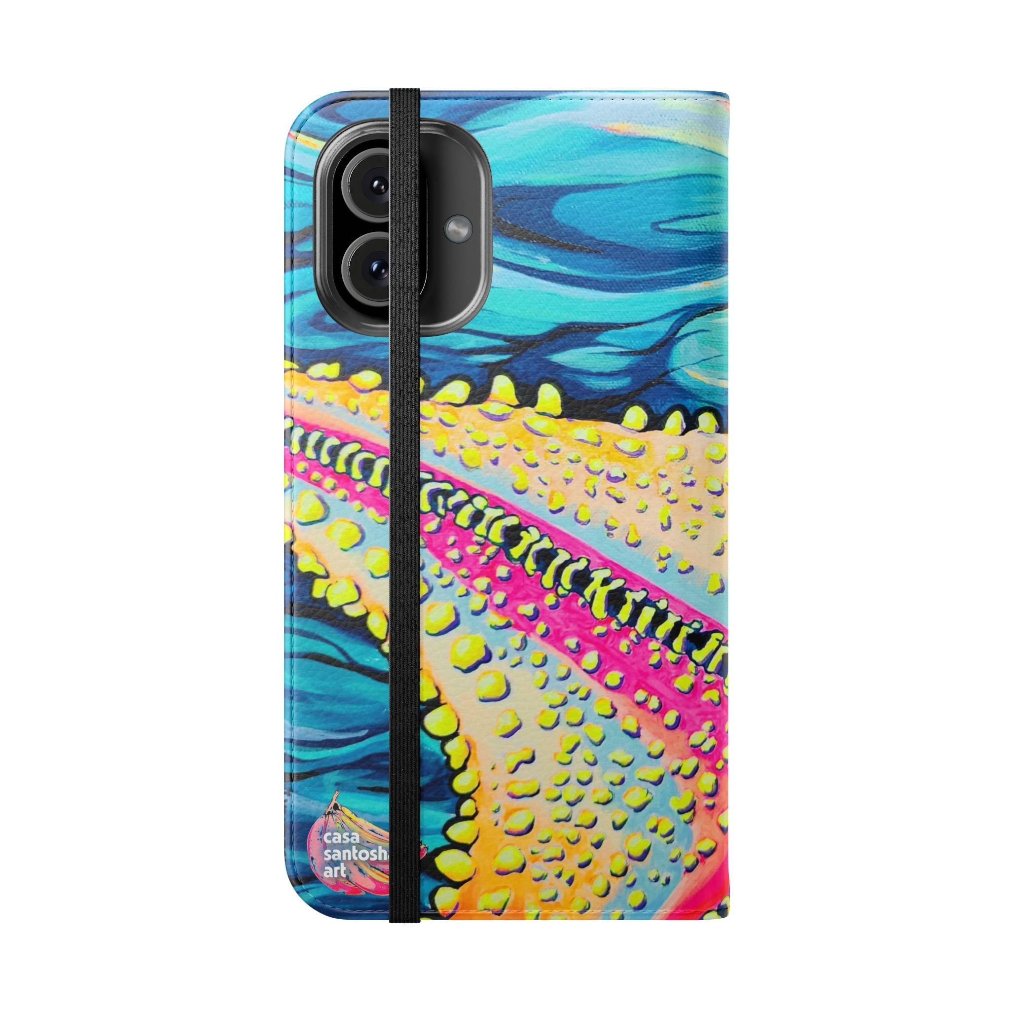 Starfish Beach Bocas Flip Phone Case – Wallet Cover with Card Slots