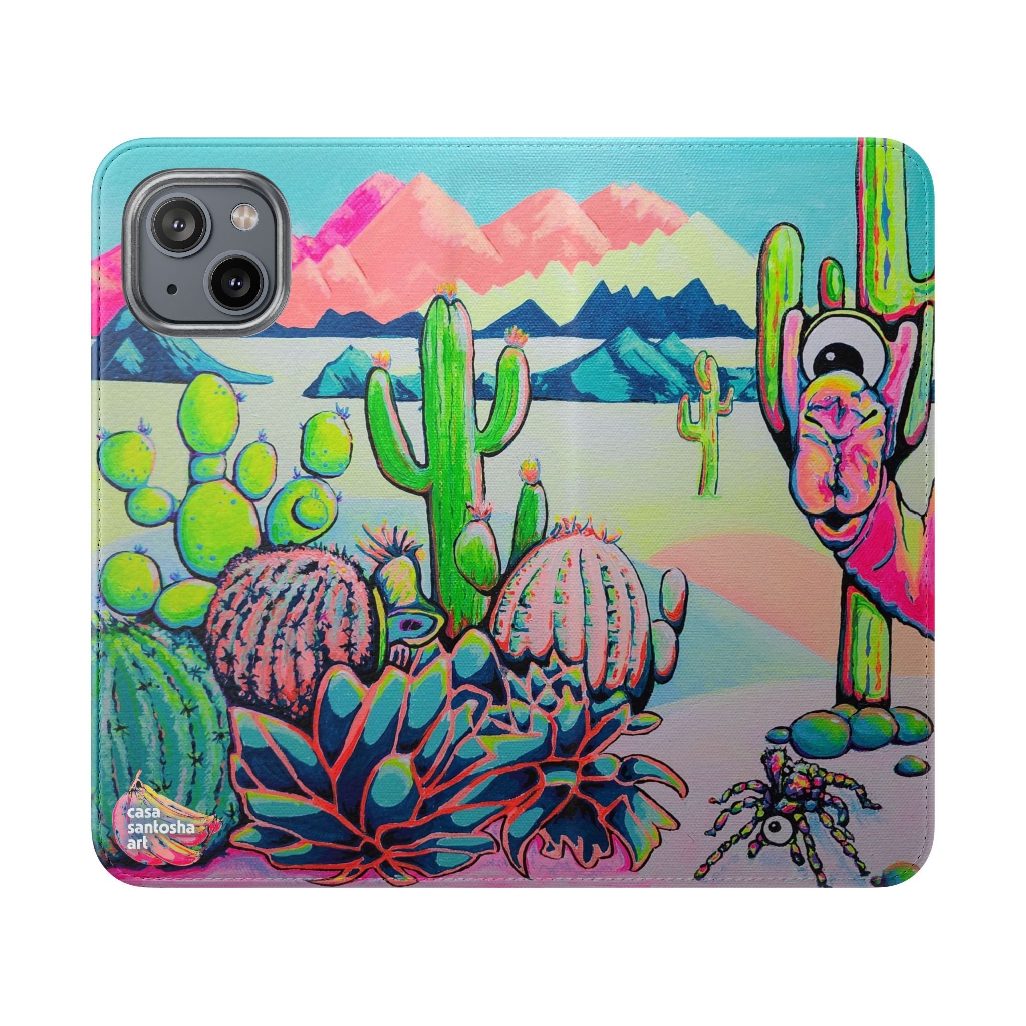 Cyclops Camel Flip Phone Case – Wallet Cover with Card Slots