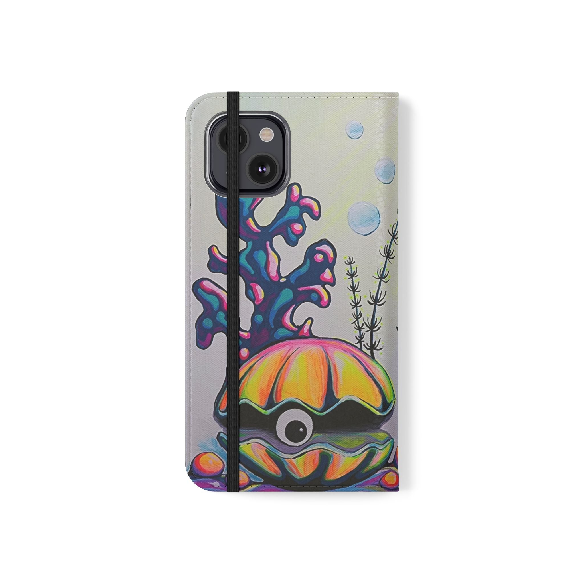 Cyclops Clam Flip Phone Case – Wallet Cover with Card Slots