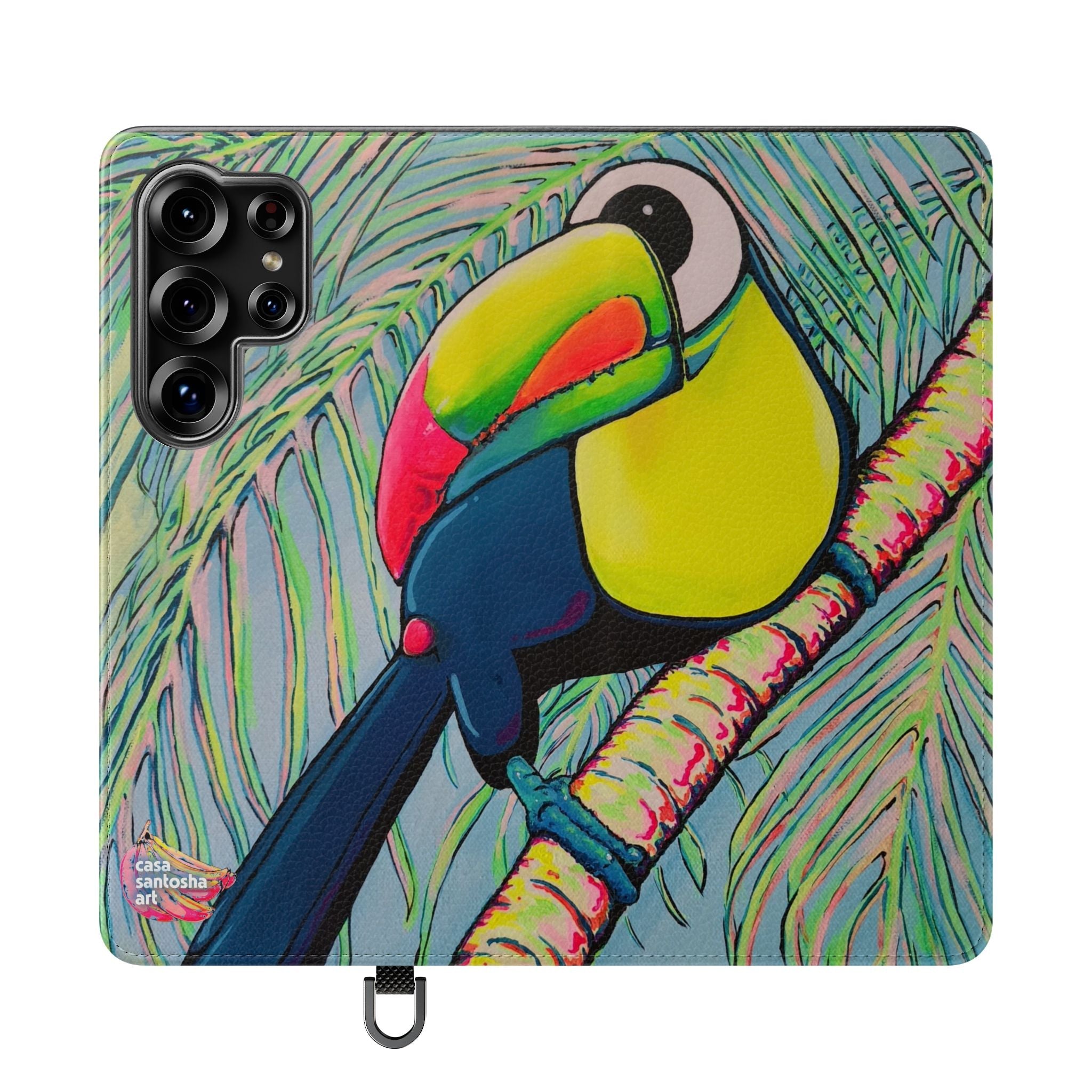 Cyclops Toucan Flip Phone Case – Wallet Cover with Card Slots