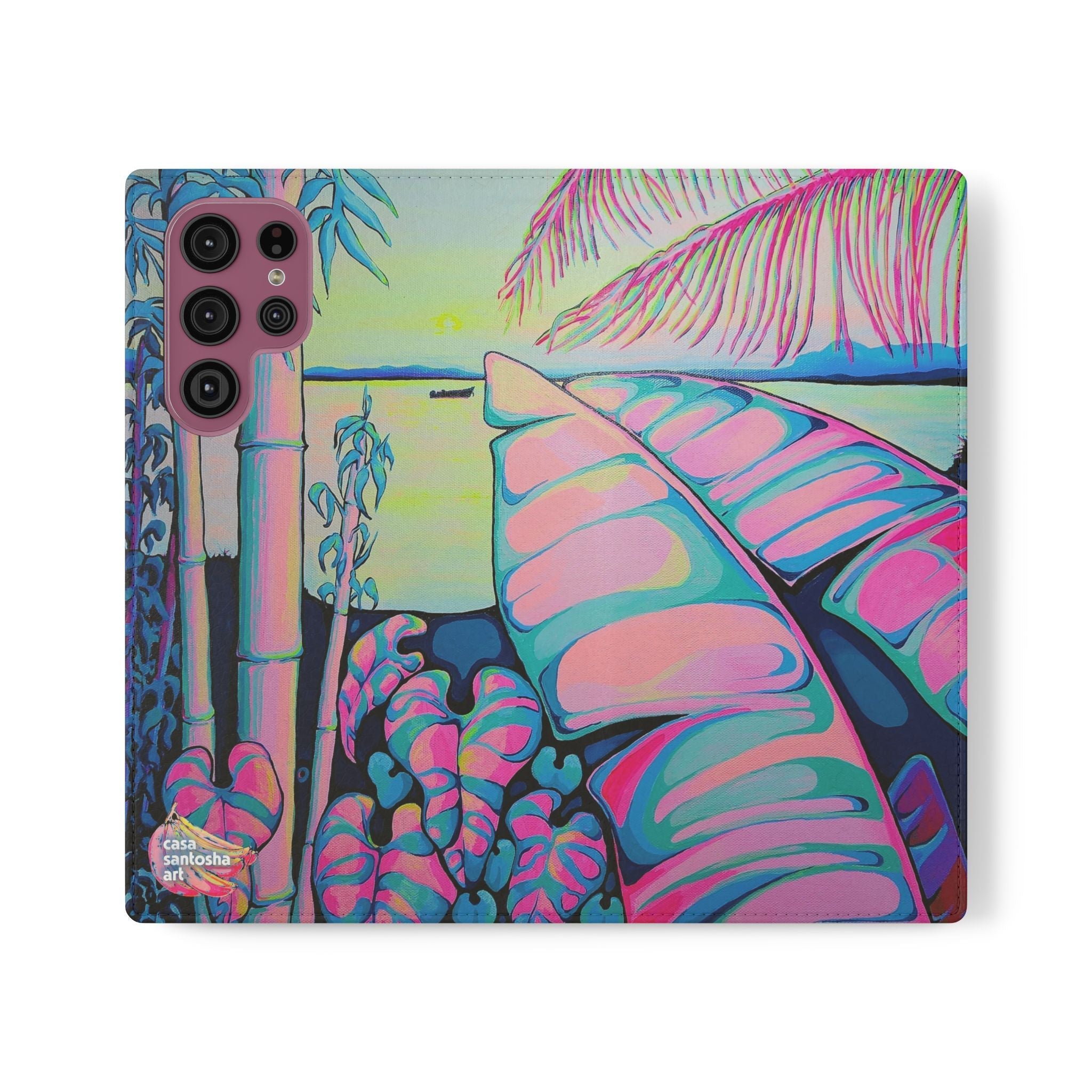 Serenity Bocas Flip Phone Case – Wallet Cover with Card Slots