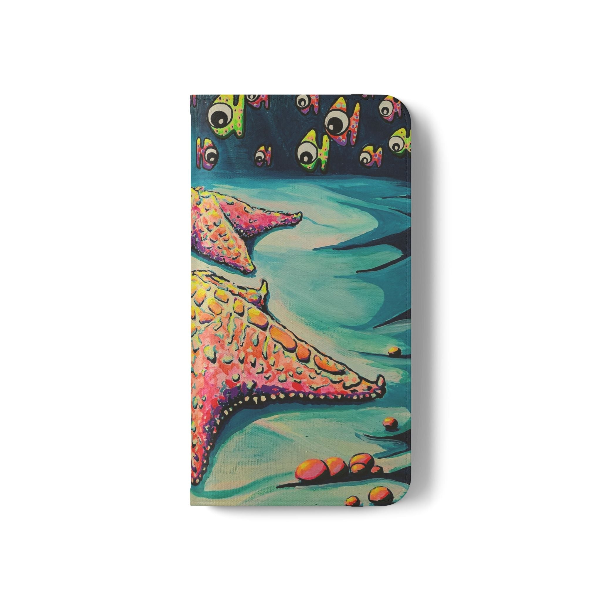 Cyclops Starfish Flip Phone Case – Wallet Cover with Card Slots