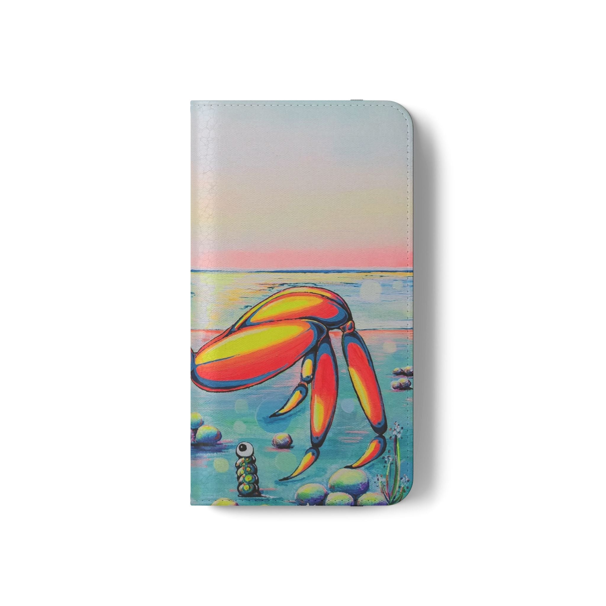 Cyclops Crab Flip Phone Case – Wallet Cover with Card Slots