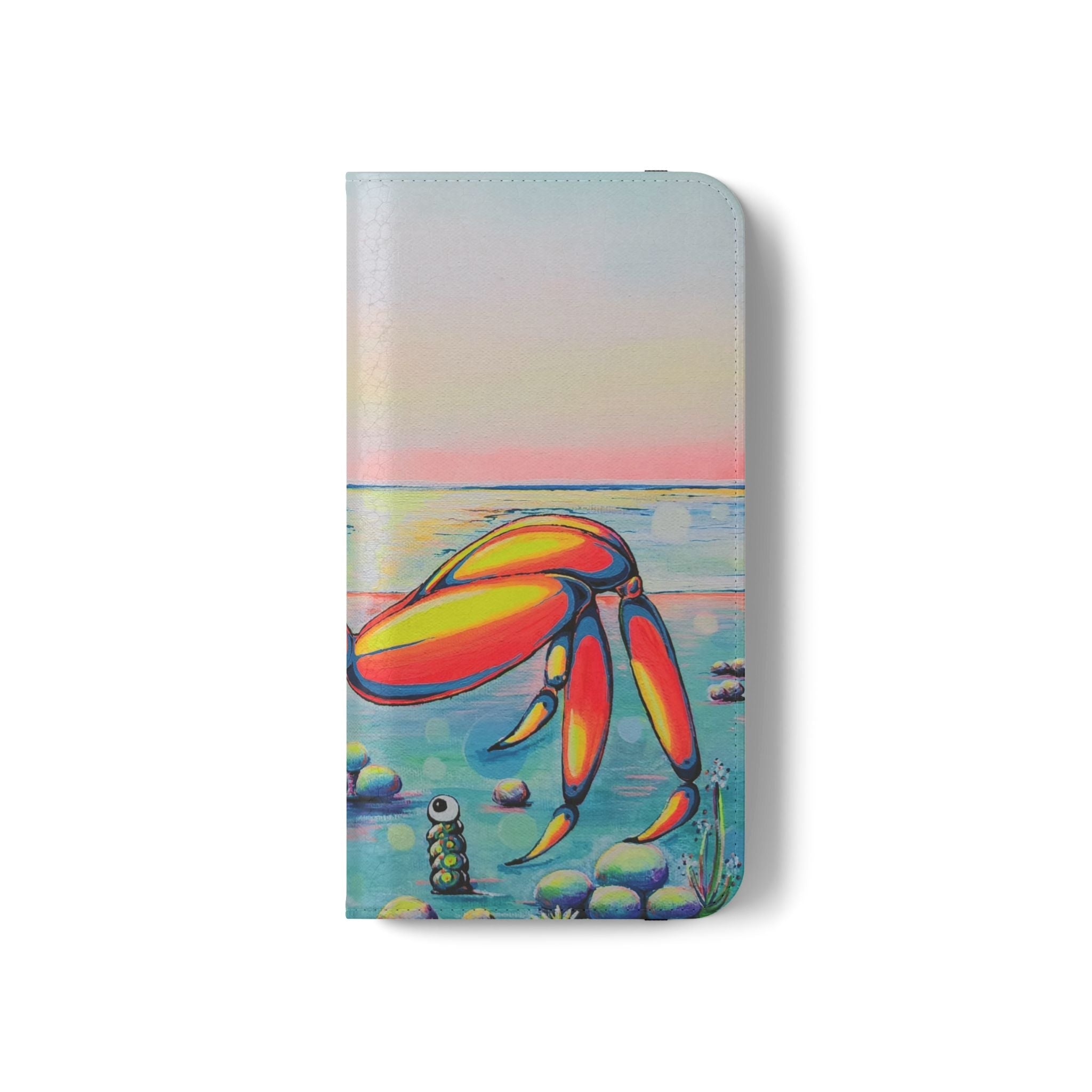 Cyclops Crab Flip Phone Case – Wallet Cover with Card Slots