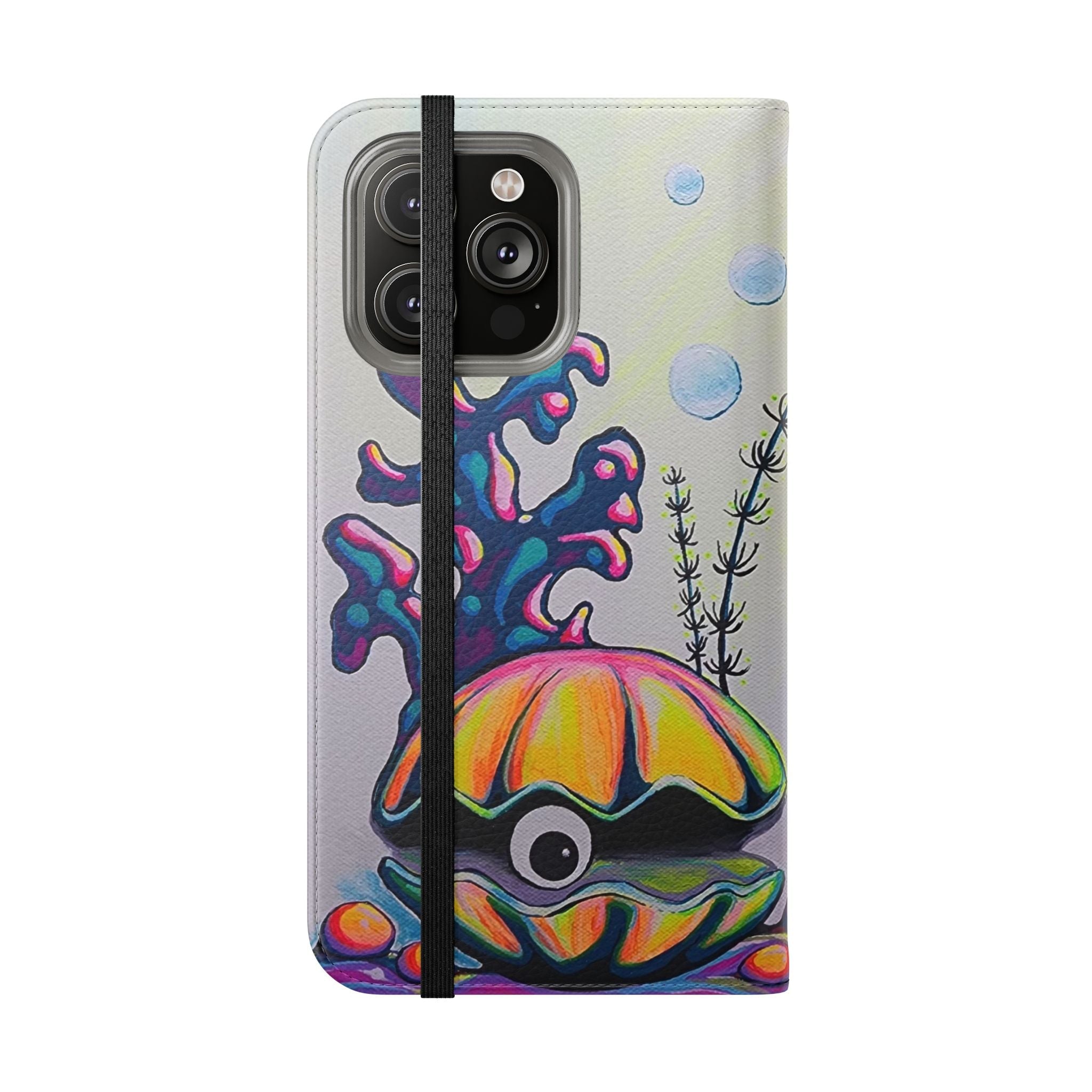 Cyclops Clam Flip Phone Case – Wallet Cover with Card Slots