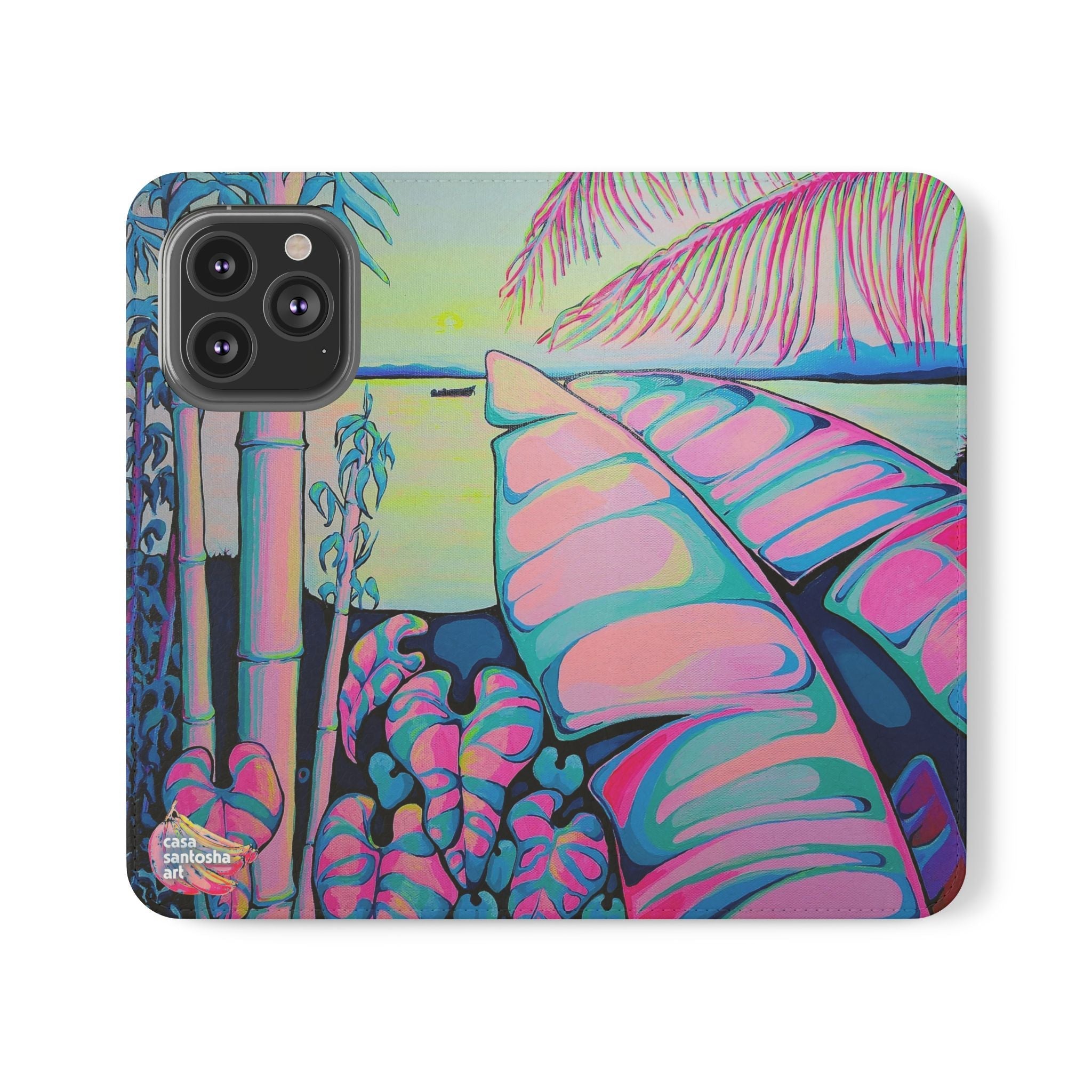 Serenity Bocas Flip Phone Case – Wallet Cover with Card Slots