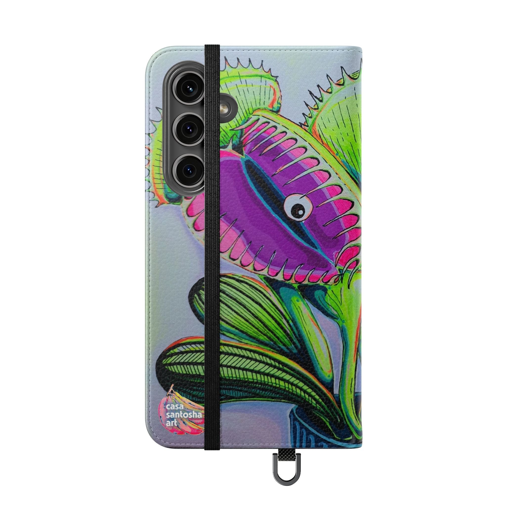 Cyclops Venus Fly Trap Flip Phone Case – Wallet Cover with Card Slots