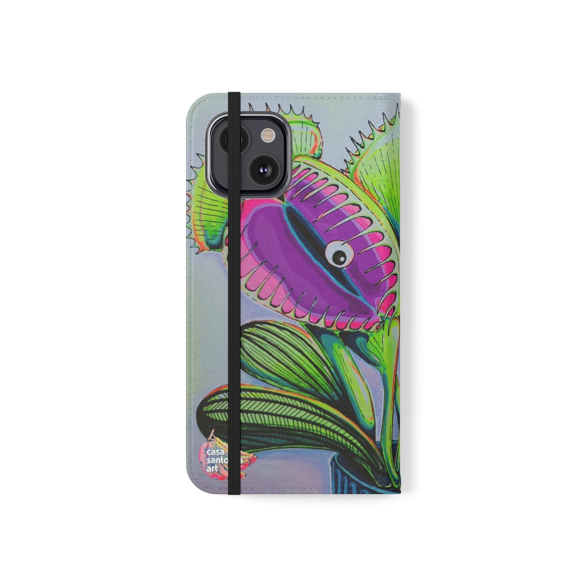 Cyclops Venus Fly Trap Flip Phone Case – Wallet Cover with Card Slots