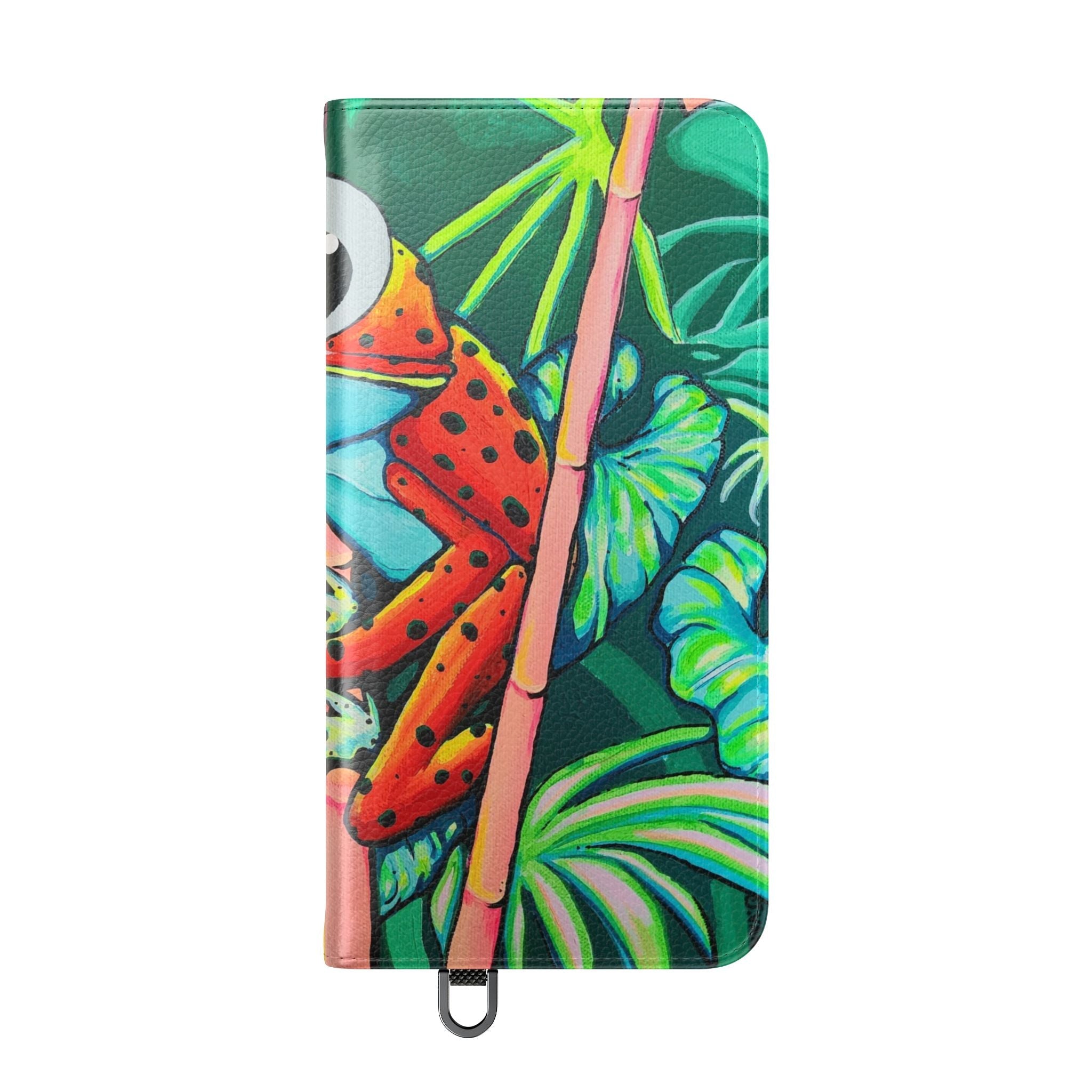 Cyclops Red Frog Flip Phone Case – Wallet Cover with Card Slots