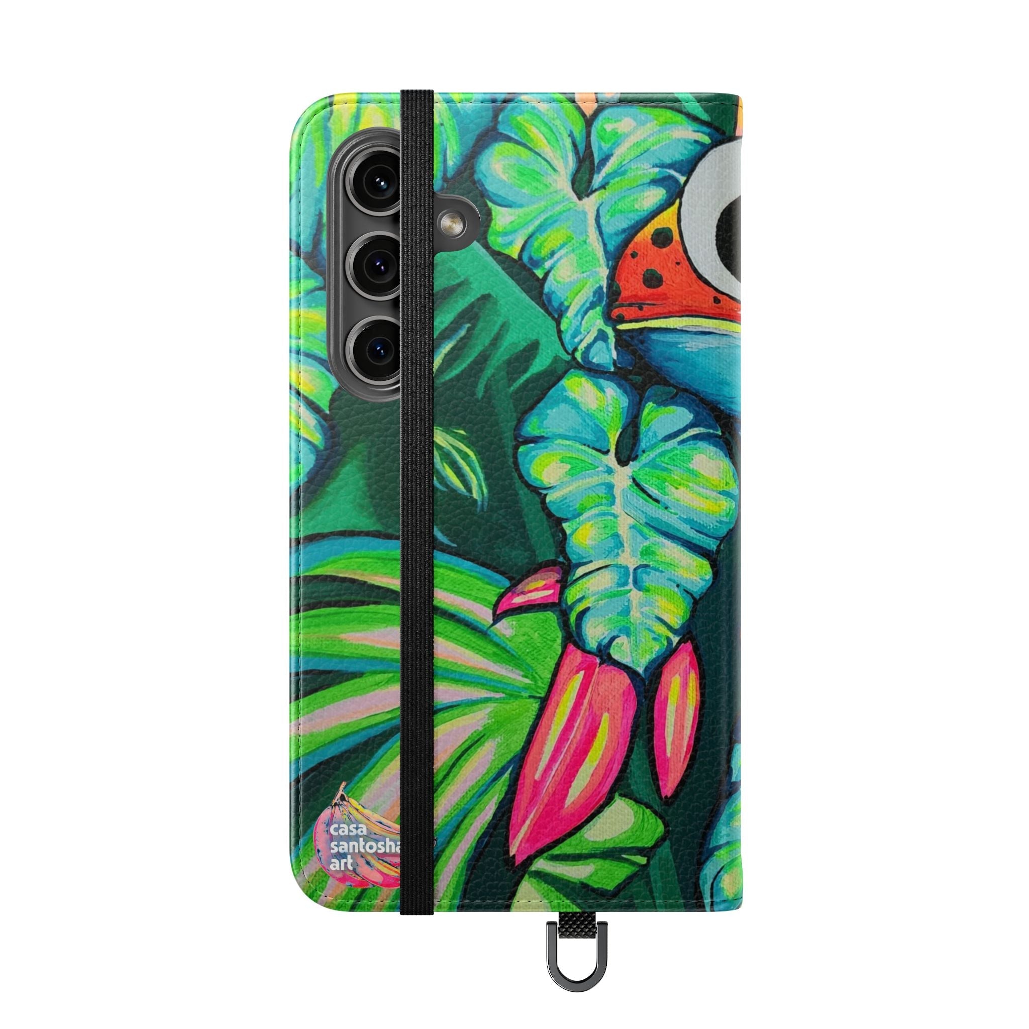 Cyclops Red Frog Flip Phone Case – Wallet Cover with Card Slots