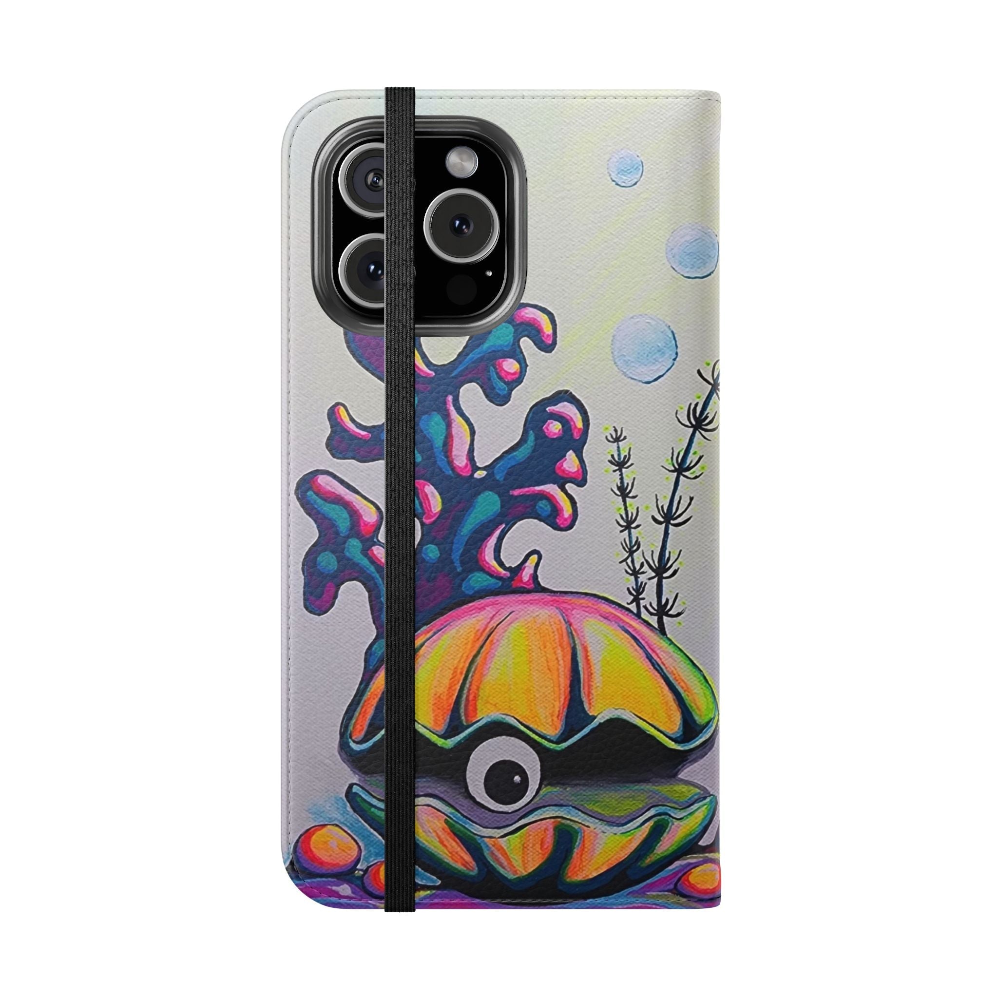 Cyclops Clam Flip Phone Case – Wallet Cover with Card Slots
