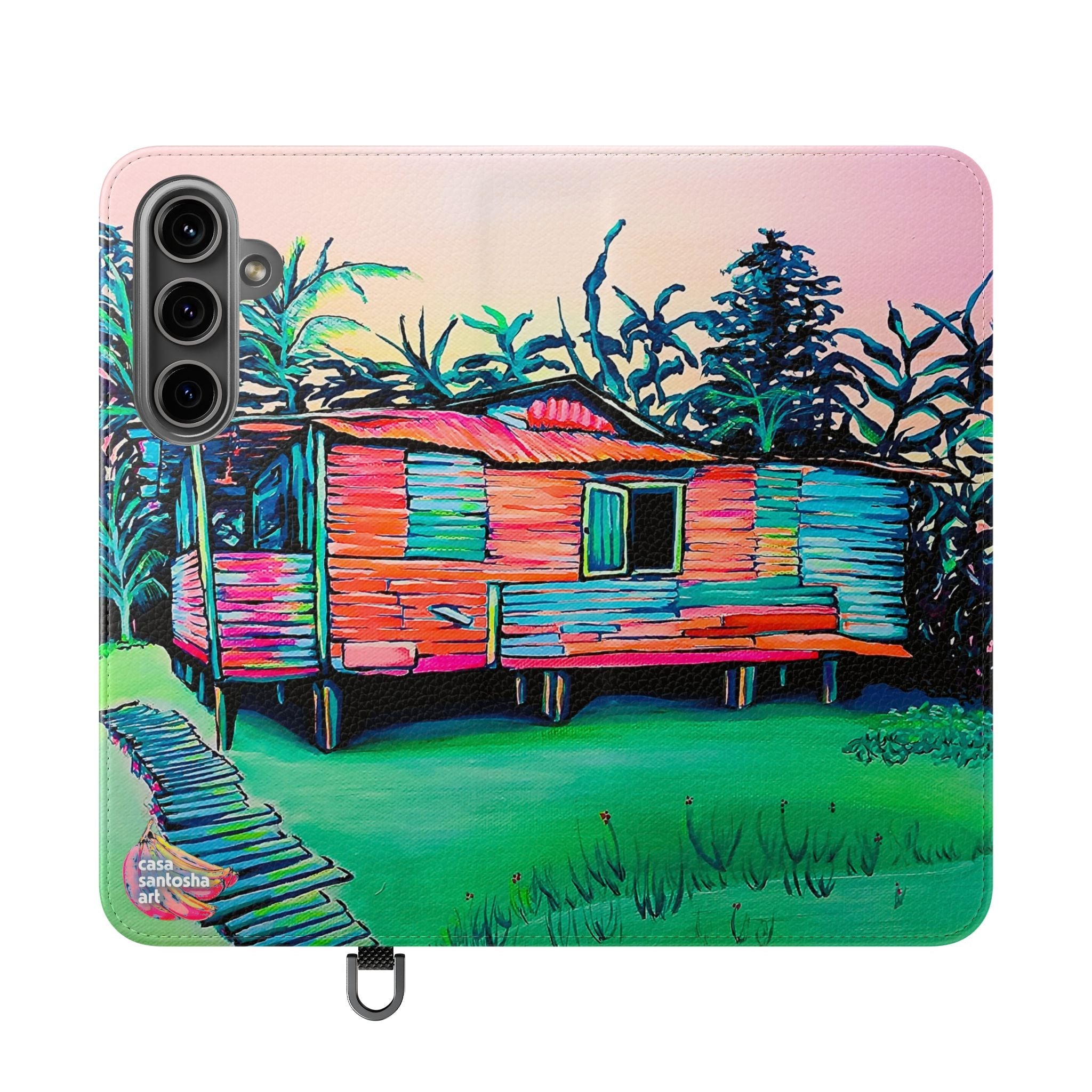 Luis Russell House Bocas Flip Phone Case – Wallet Cover with Card Slots