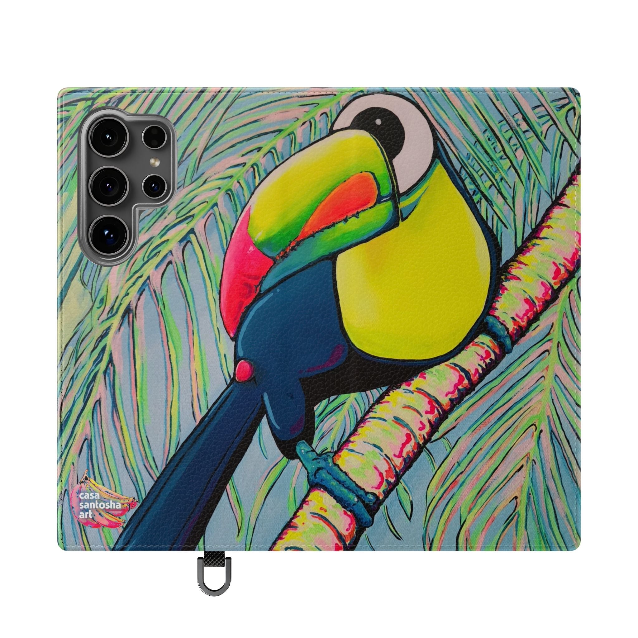 Cyclops Toucan Flip Phone Case – Wallet Cover with Card Slots