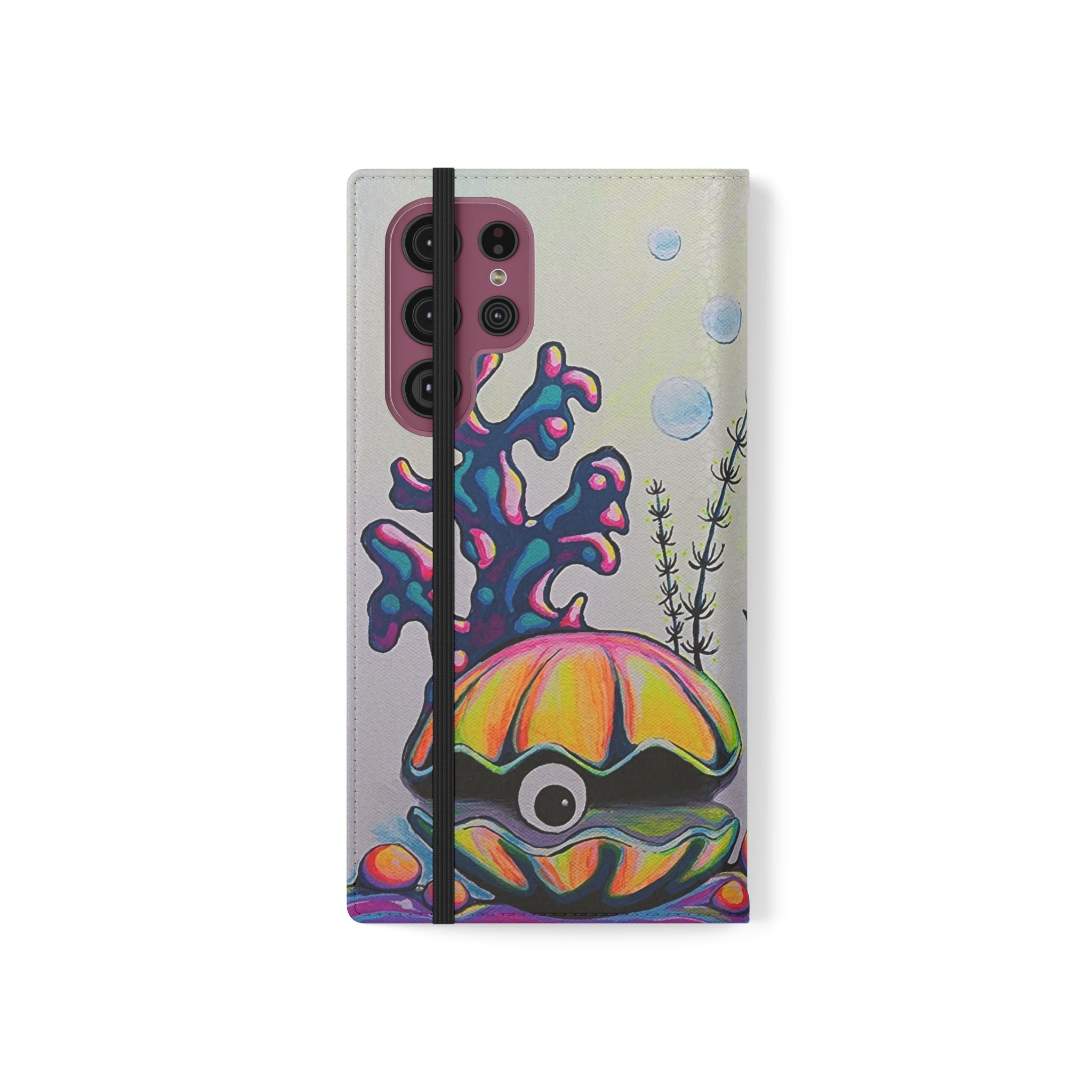 Cyclops Clam Flip Phone Case – Wallet Cover with Card Slots