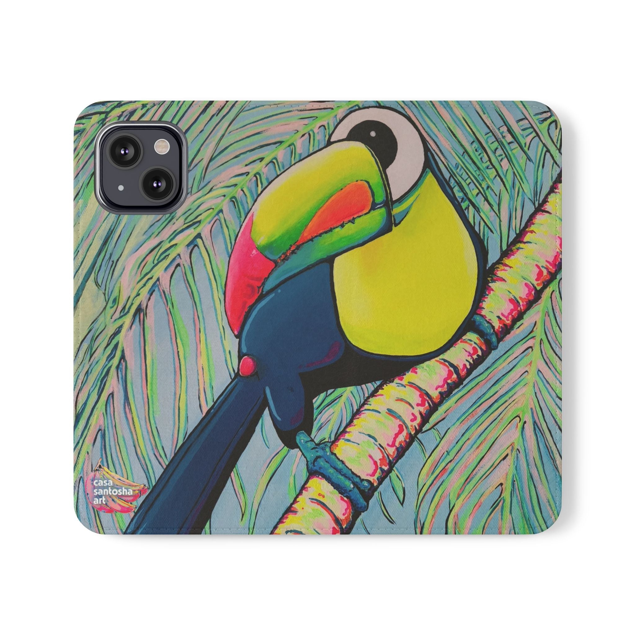 Cyclops Toucan Flip Phone Case – Wallet Cover with Card Slots