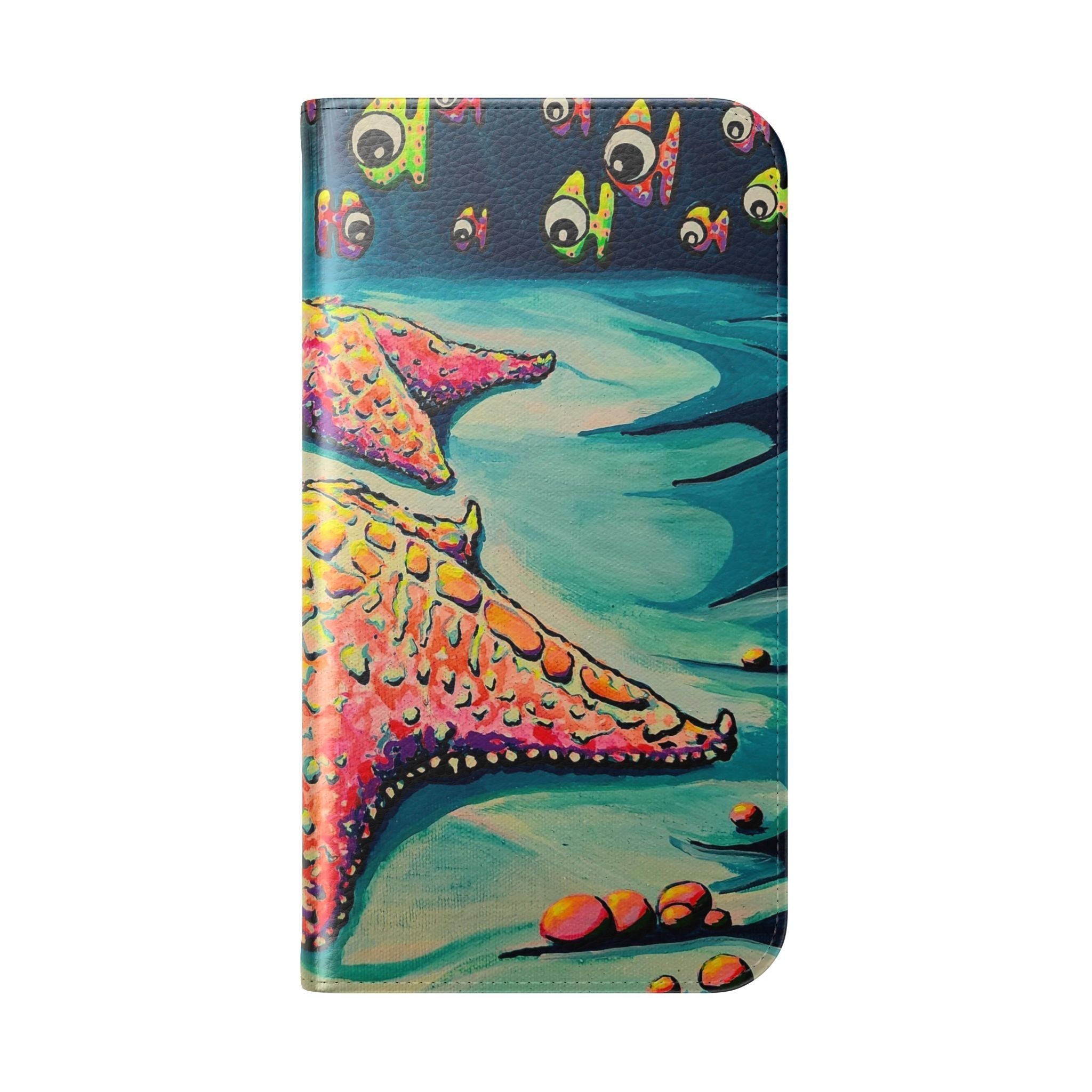 Cyclops Starfish Flip Phone Case – Wallet Cover with Card Slots