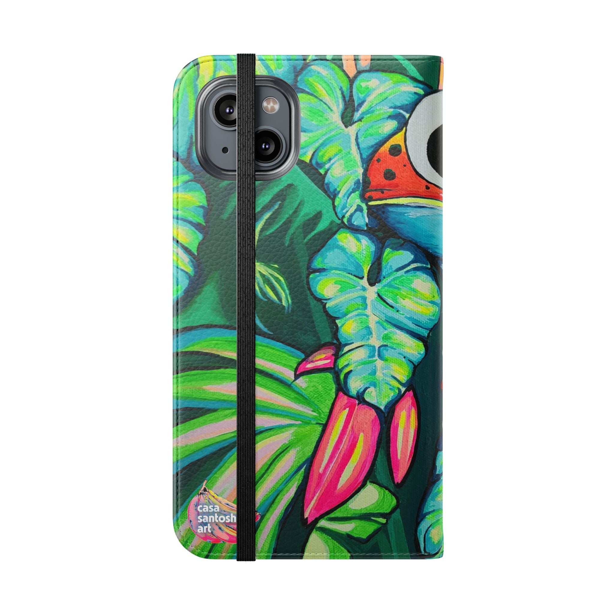 Cyclops Red Frog Flip Phone Case – Wallet Cover with Card Slots