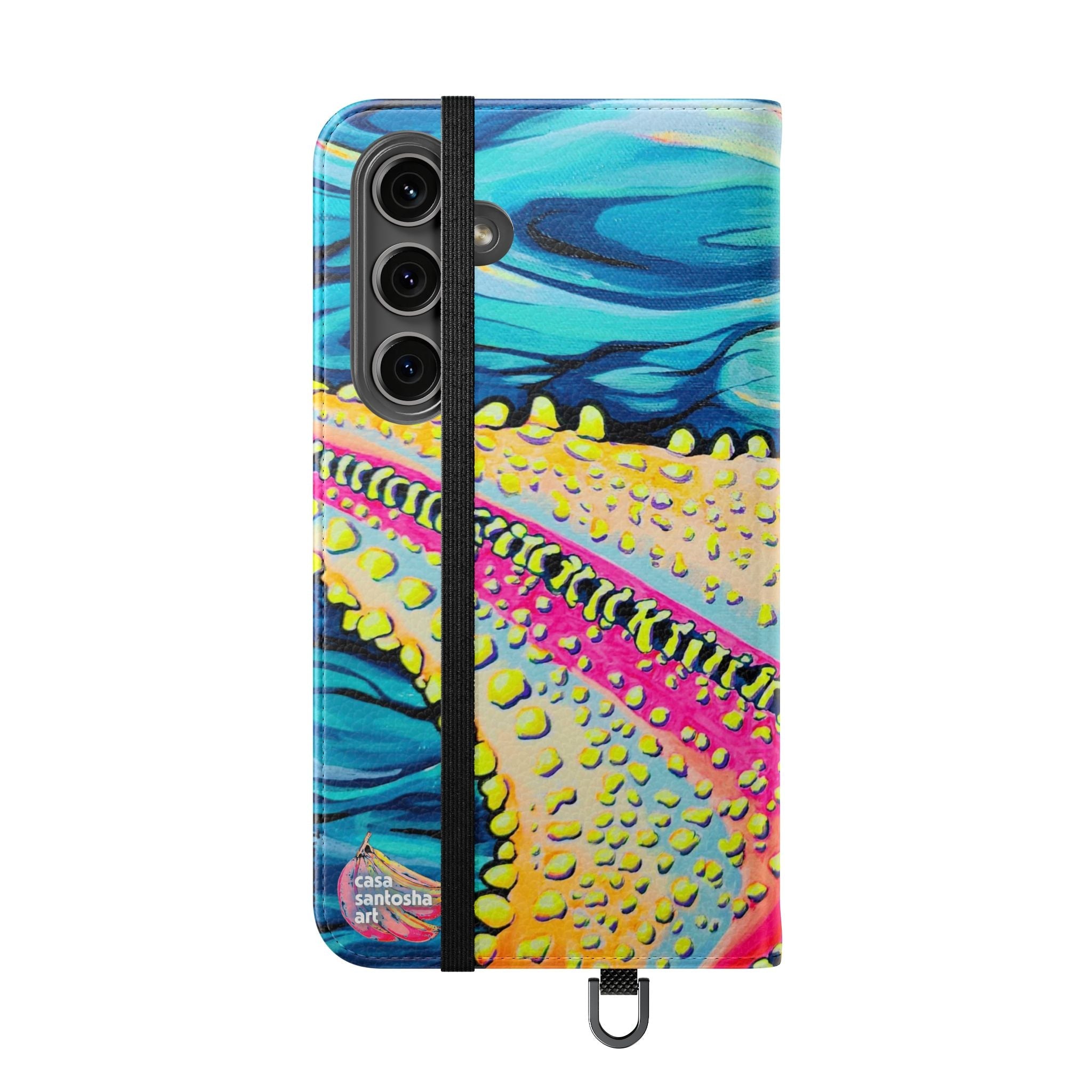 Starfish Beach Bocas Flip Phone Case – Wallet Cover with Card Slots