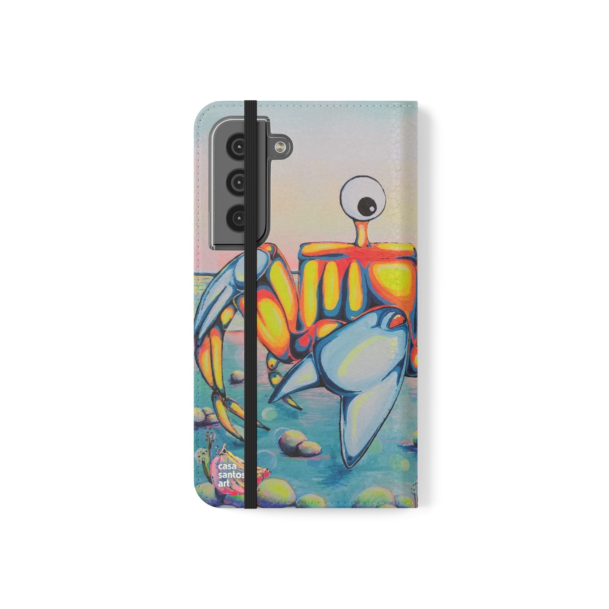 Cyclops Crab Flip Phone Case – Wallet Cover with Card Slots
