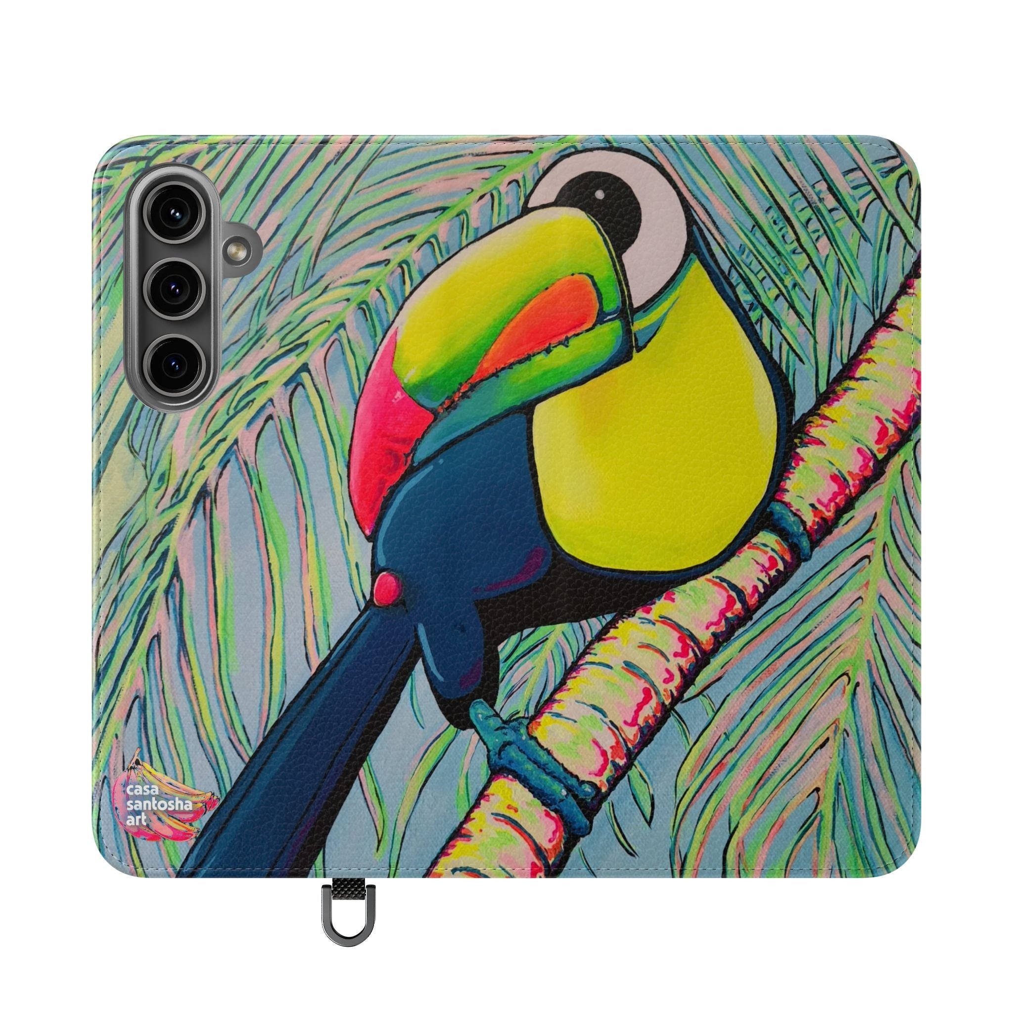 Cyclops Toucan Flip Phone Case – Wallet Cover with Card Slots