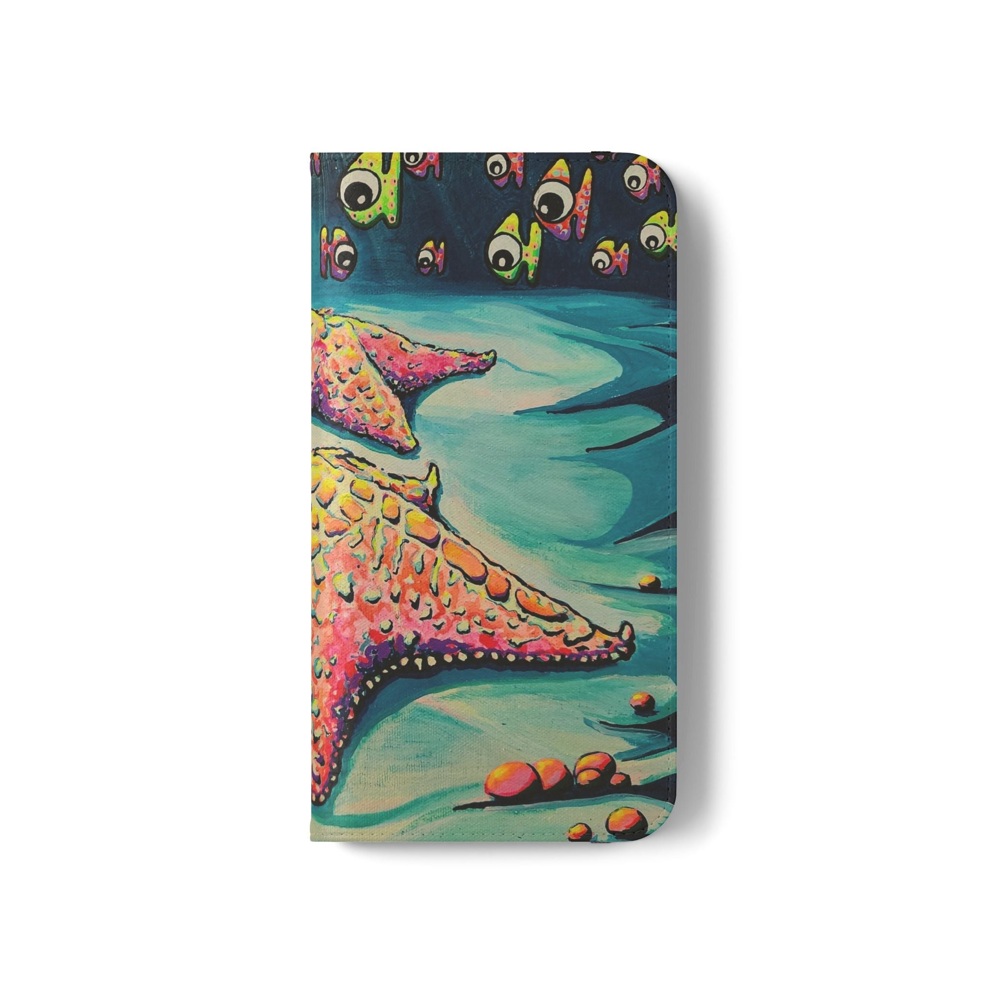 Cyclops Starfish Flip Phone Case – Wallet Cover with Card Slots