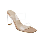 Transparent Crystal High Heel Sandals