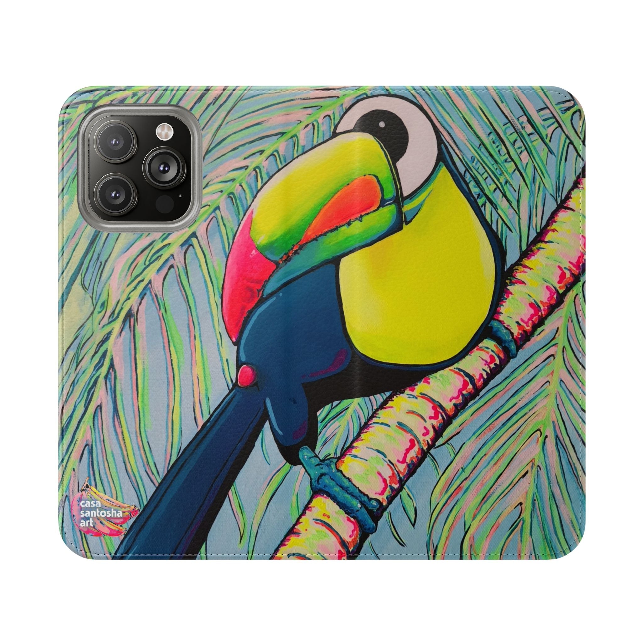 Cyclops Toucan Flip Phone Case – Wallet Cover with Card Slots