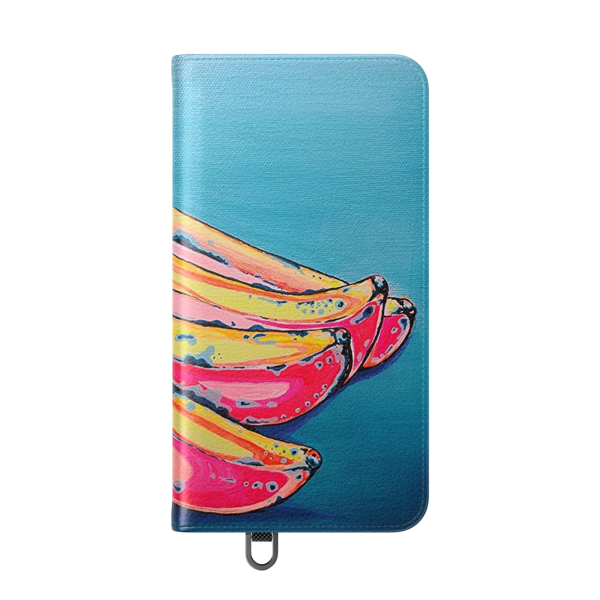 Neon Bananas Flip Phone Case – Wallet Cover with Card Slots