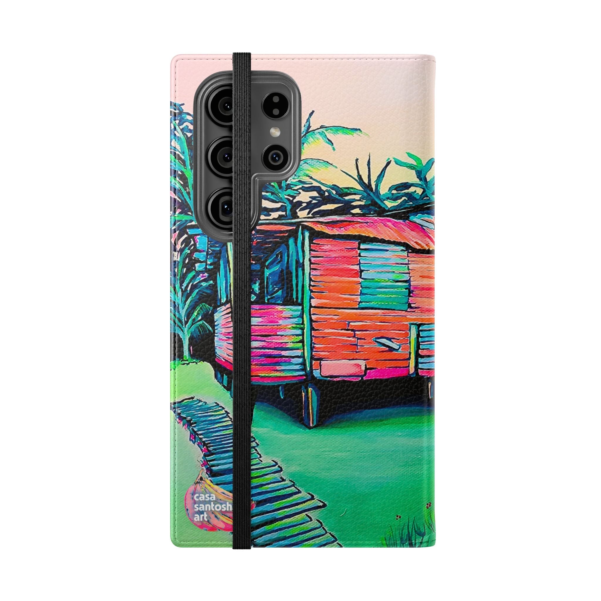 Luis Russell House Bocas Flip Phone Case – Wallet Cover with Card Slots