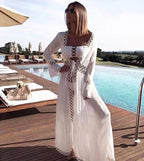 Lace Trim Cardigan Bikini Cover-up