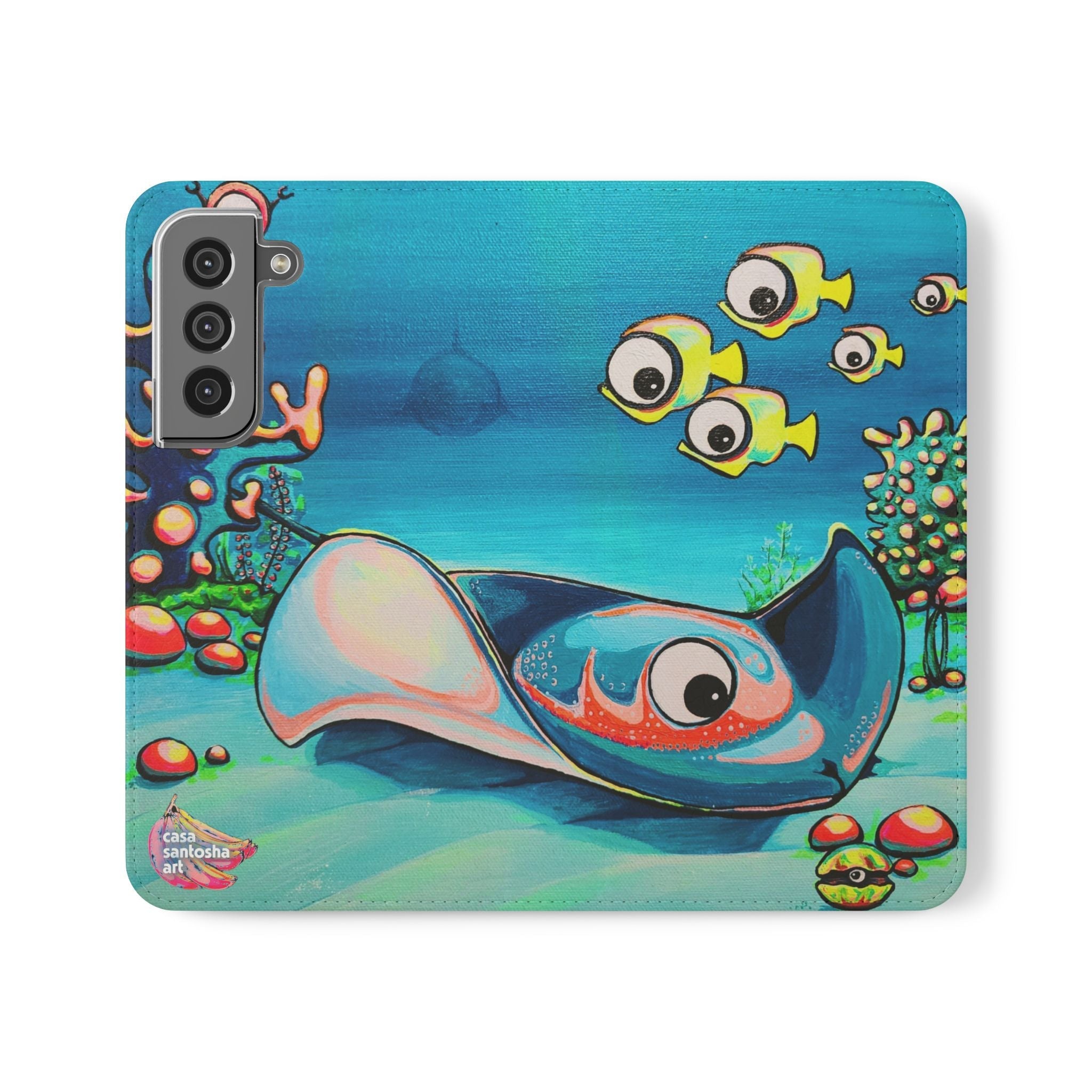 Cyclops Stingray Flip Phone Case – Wallet Cover with Card Slots