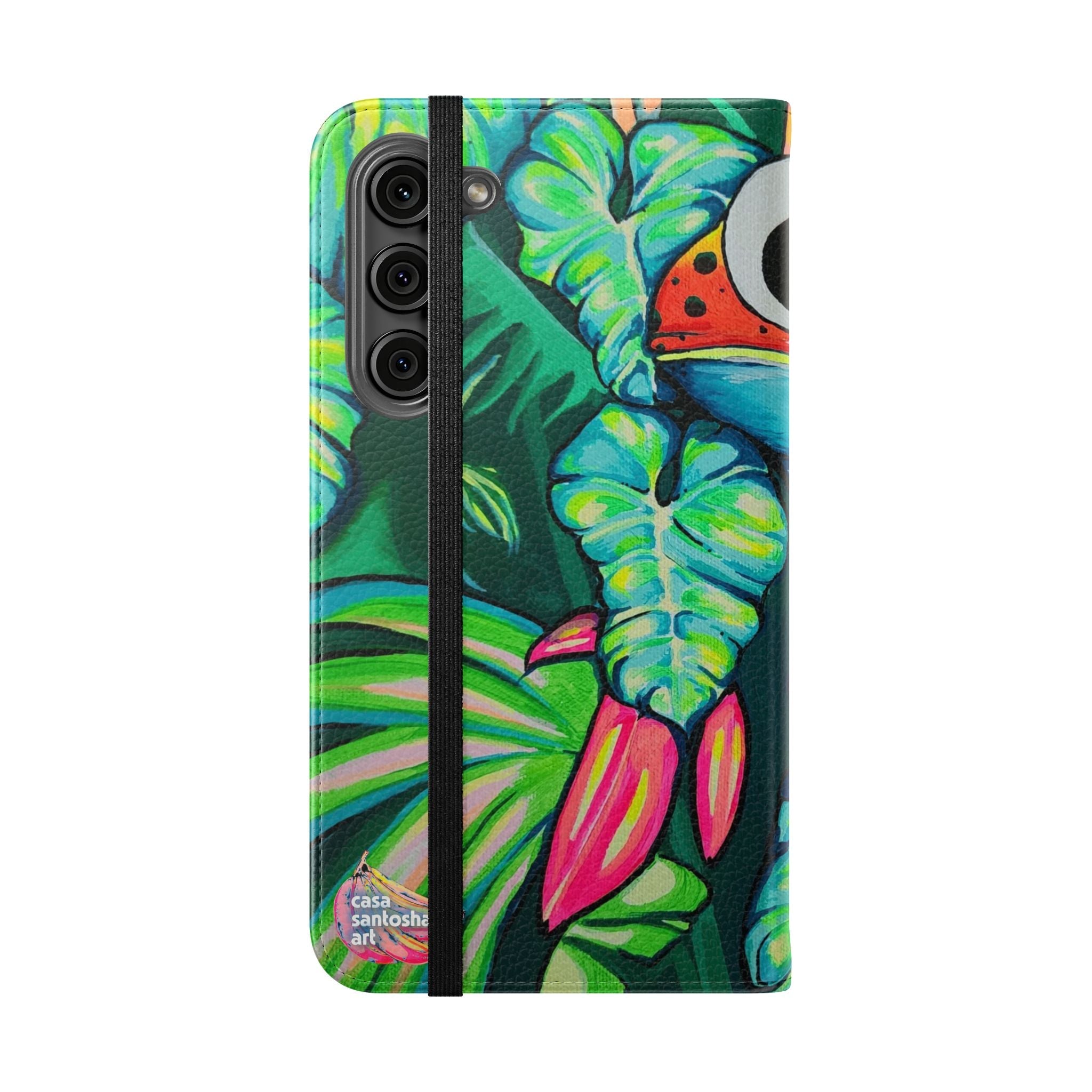 Cyclops Red Frog Flip Phone Case – Wallet Cover with Card Slots