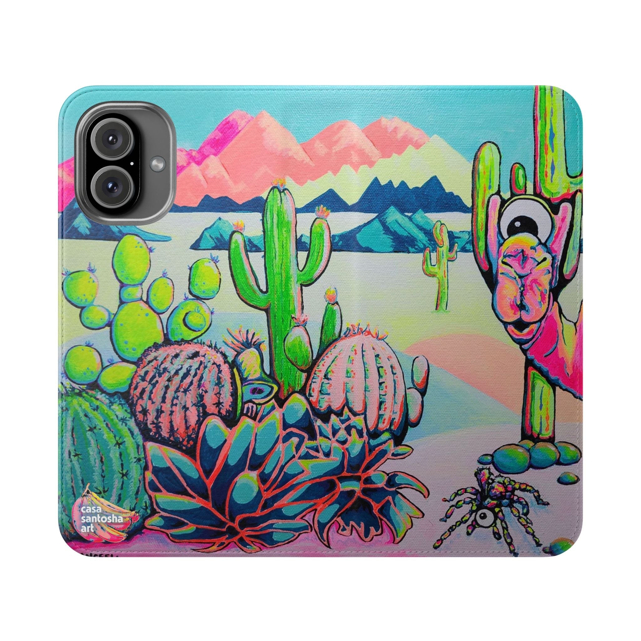 Cyclops Camel Flip Phone Case – Wallet Cover with Card Slots