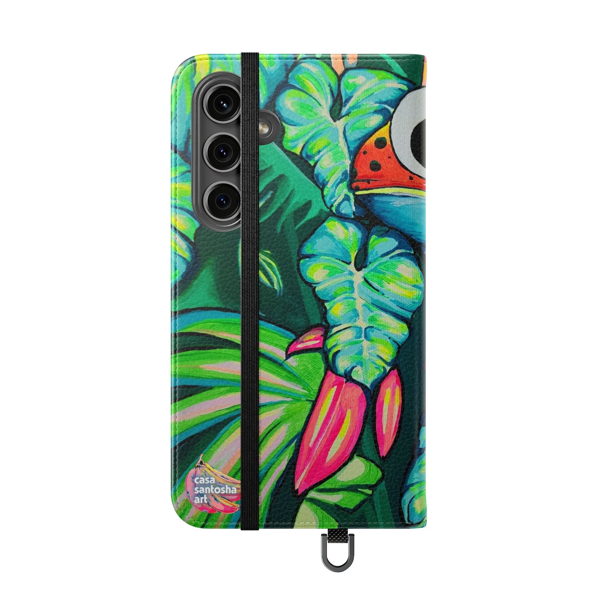 Cyclops Red Frog Flip Phone Case – Wallet Cover with Card Slots