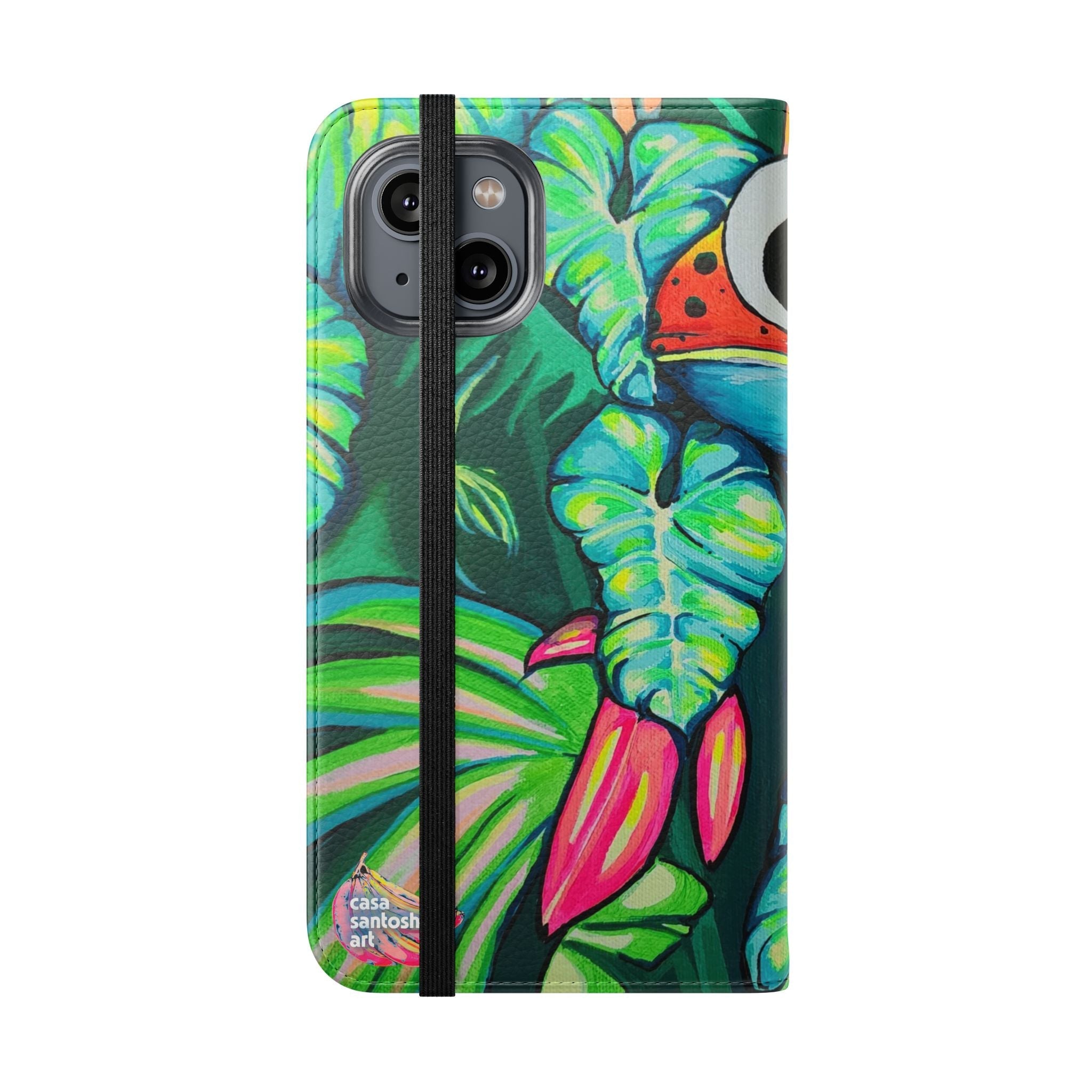 Cyclops Red Frog Flip Phone Case – Wallet Cover with Card Slots