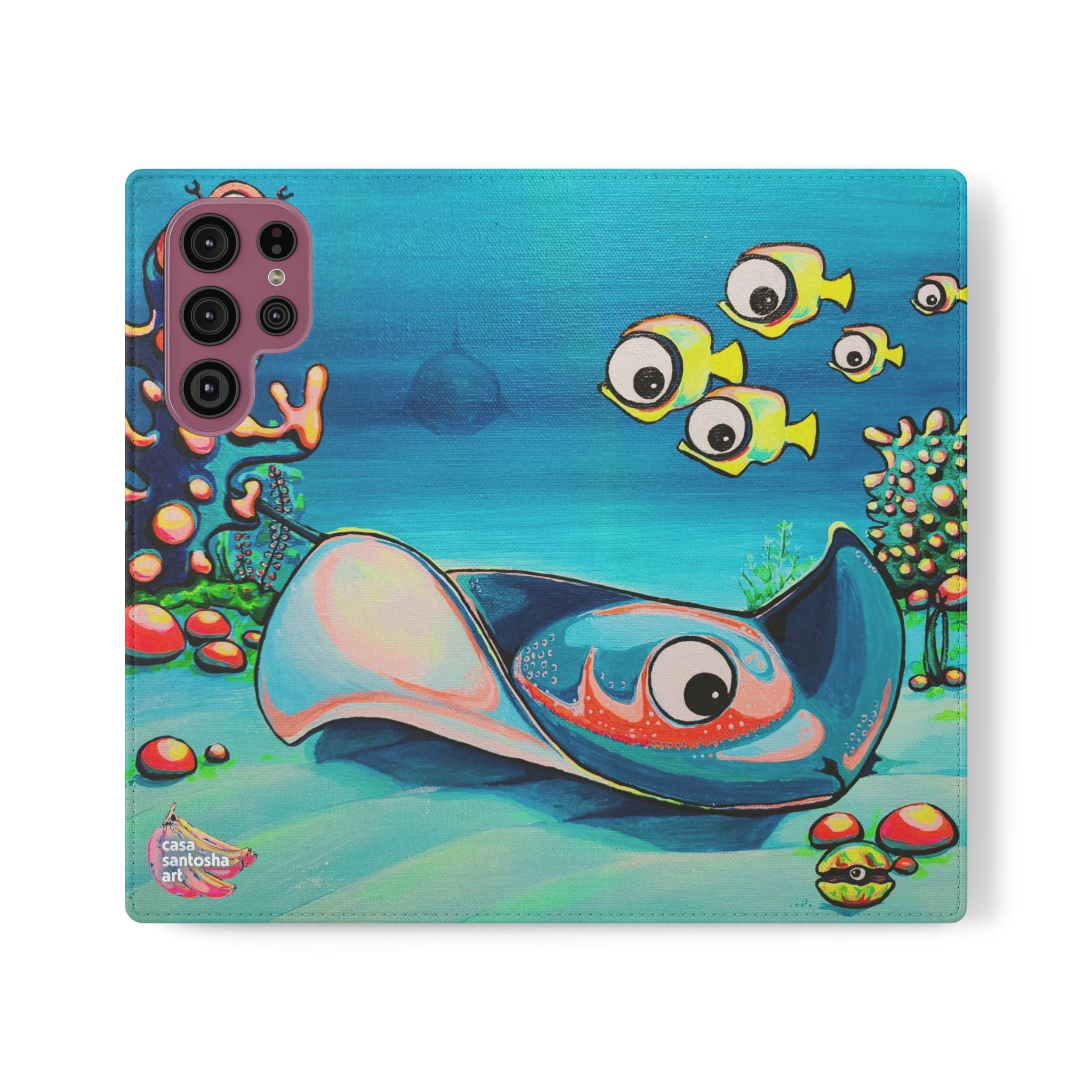 Cyclops Stingray Flip Phone Case – Wallet Cover with Card Slots