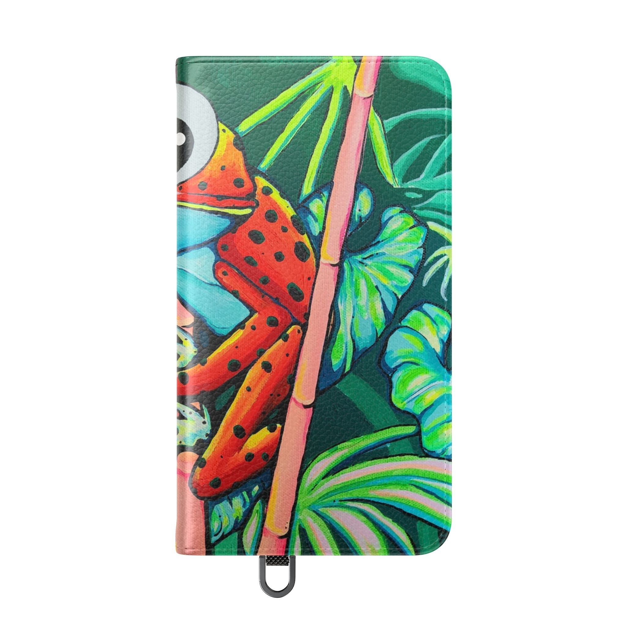 Cyclops Red Frog Flip Phone Case – Wallet Cover with Card Slots