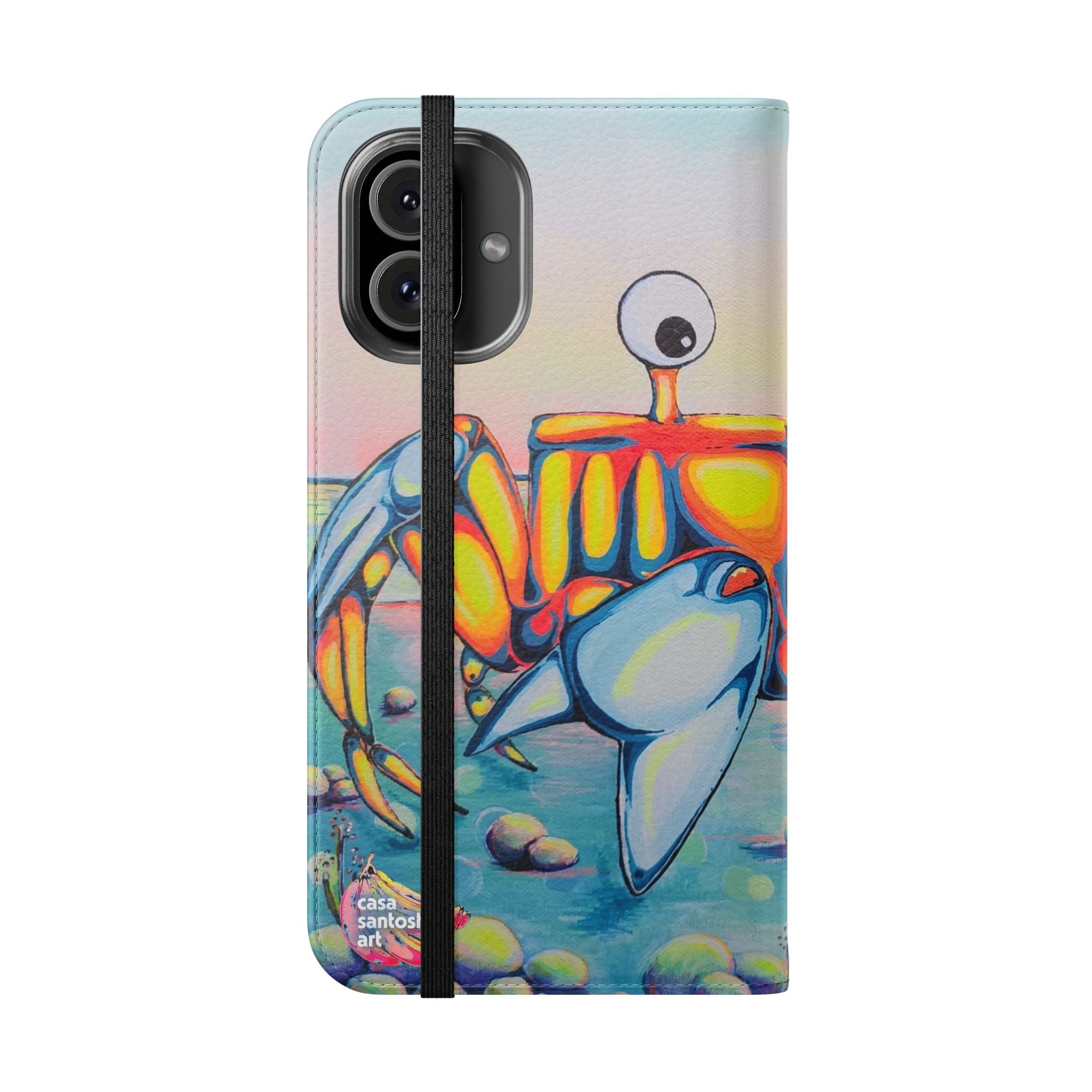 Cyclops Crab Flip Phone Case – Wallet Cover with Card Slots